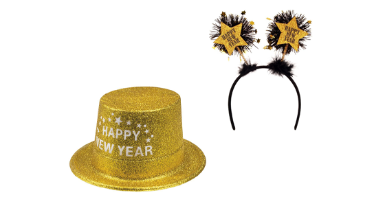 Happy New Year diadeem - hoed