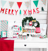 Set 2 Rollen Kerst Inpakpapier Merry Xmas (70x200cm)