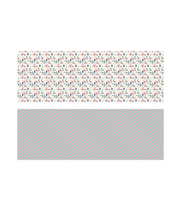 Set 2 Rollen Kerst Inpakpapier Merry Xmas (70x200cm)