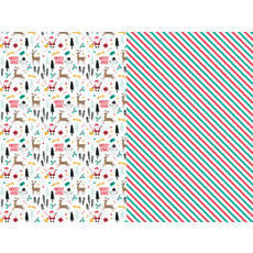 Set 2 Rollen Kerst Inpakpapier Merry Xmas (70x200cm)