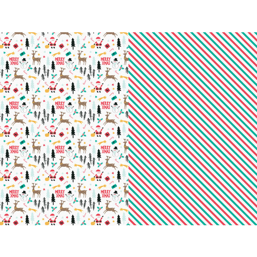 Set 2 Rollen Kerst Inpakpapier Merry Xmas (70x200cm)