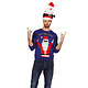 Kersttrui rocking Santa 'Ho Ho Ho'