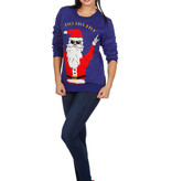 Kersttrui rocking Santa 'Ho Ho Ho'