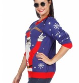 Kersttrui rocking Santa 'Merry Christmas'
