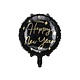 Folieballon Happy New Year Zwart/Goud (45cm)
