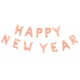 Folieballonnen Happy New Year Rose Goud (41cm)