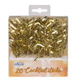 Gouden Cocktailprikkers Folie (20st)