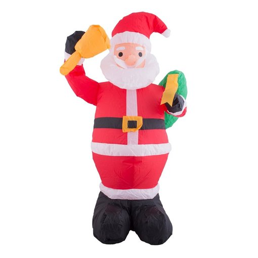 Opblaasbare Kerstman met LED (120cm)