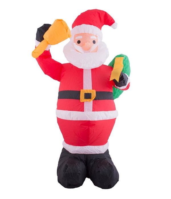 Opblaasbare Kerstman met LED (120cm)