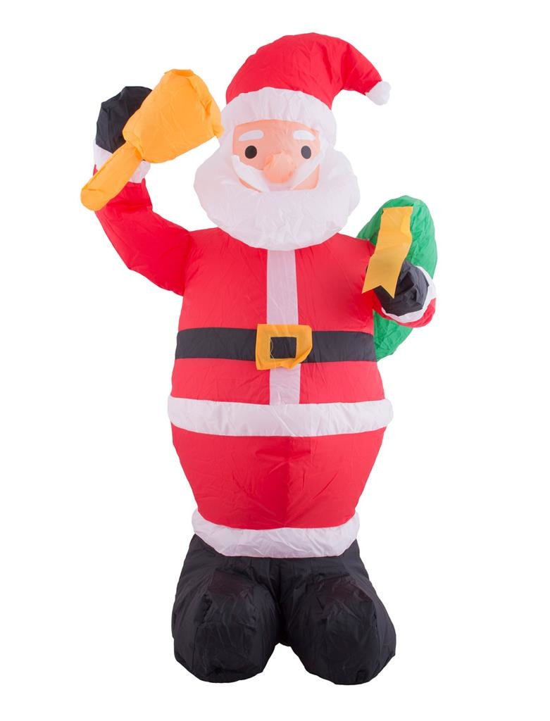 Opblaasbare Kerstman met LED (120cm)