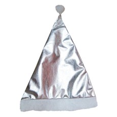 Kerstmuts Metallic Zilver
