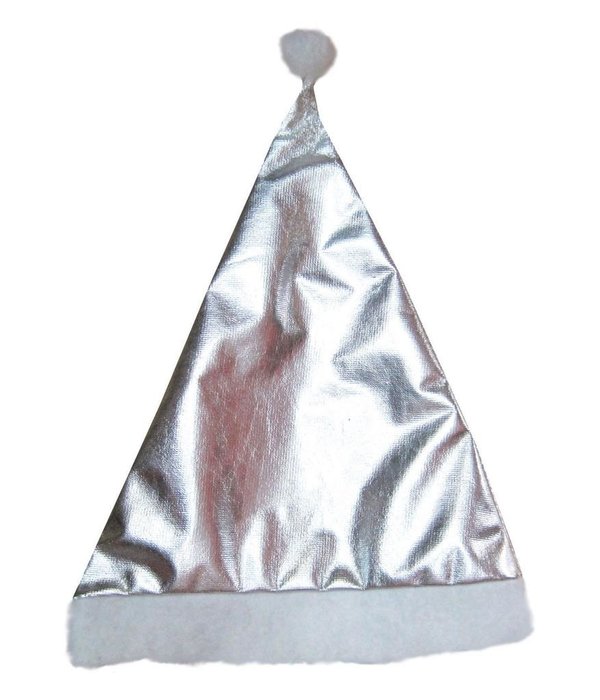 Kerstmuts Metallic Zilver