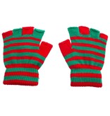 Vingerloze Handschoenen Rood/Groen