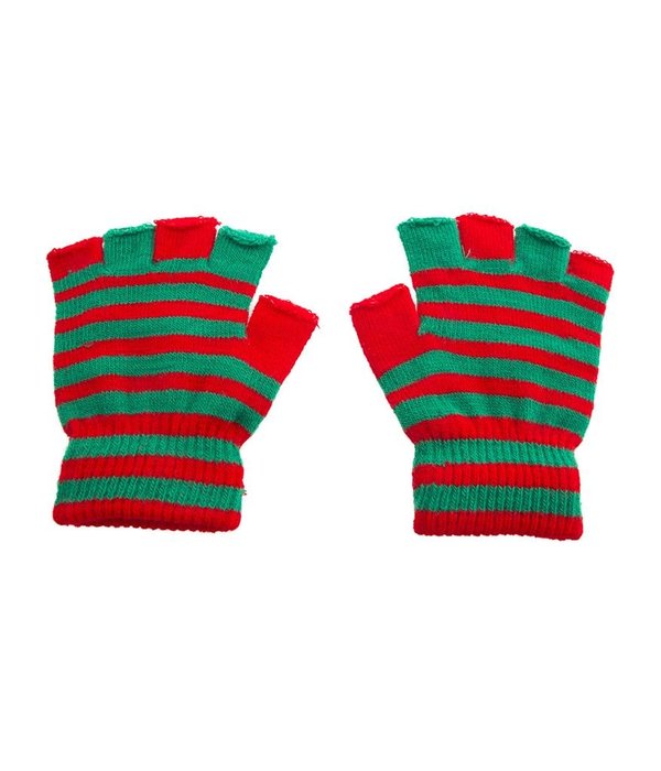 Vingerloze Handschoenen Rood/Groen