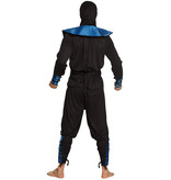 Blauwe ninja pak mannen