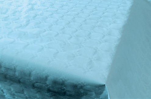 Tafelkleed Baby Blauw Damast Rol (800x118cm)