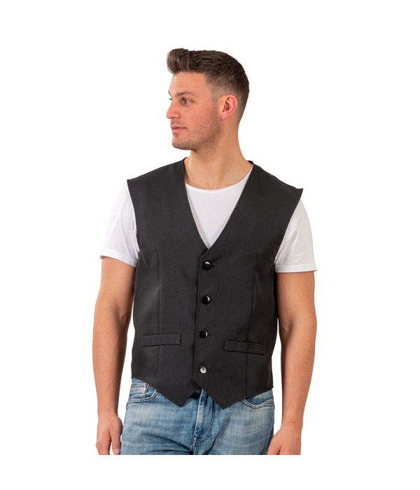 Basic Gilet Zwart Heren