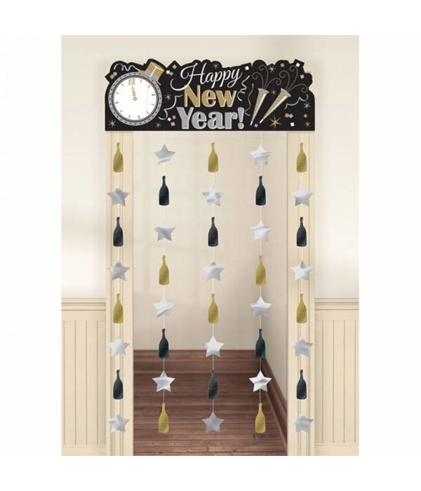 Deurgordijn Happy New Year