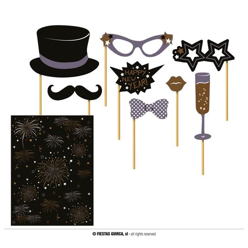 Foto Props Jaarwisseling (8st)