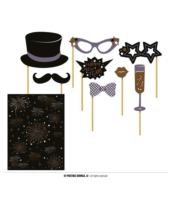 Foto Props Jaarwisseling (8st)