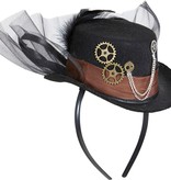 Tiara Steampunk met Mini Hoed tandwielen