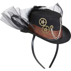 Tiara Steampunk met Mini Hoed tandwielen