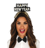 Diadeem 'Happy New Year' Zilver