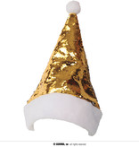 Kerstmuts Pailletten Goud/Zilver