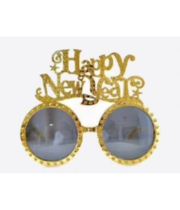 Bril Happy New Year Goud