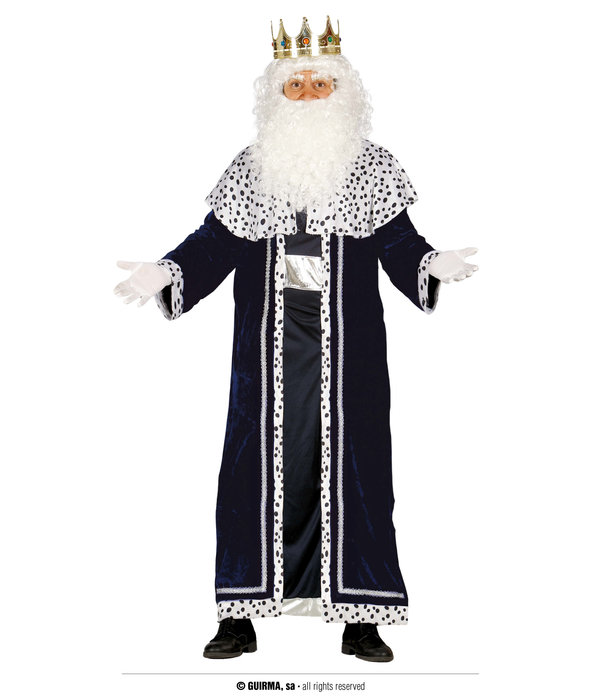 Drie Koningen Kostuum Caspar Blauw Volwassenen