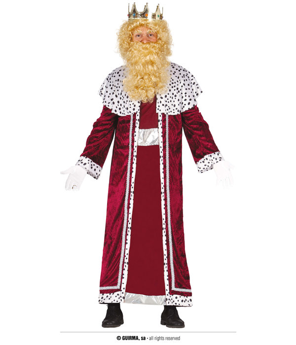 Drie Koningen Kostuum Balthasar Rood Volwassenen