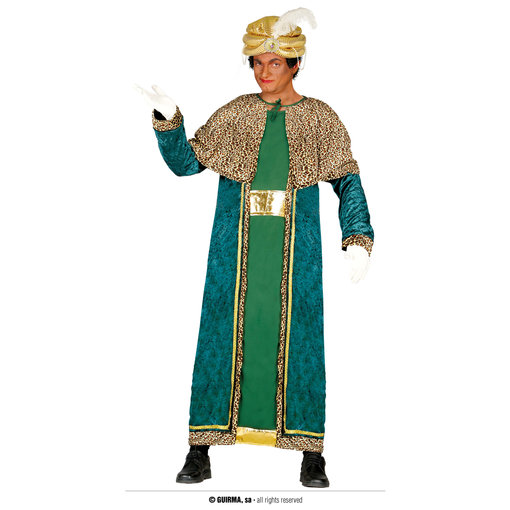 Drie Koningen Kostuum Melchior Groen Volwassenen