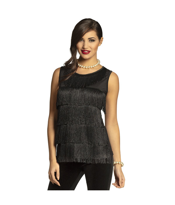 Flapper Top Zwart