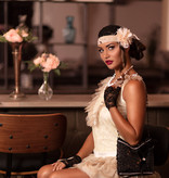 Charleston Gatsby Set Zwart/Beige