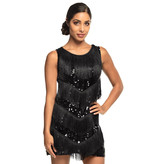 Flapper Jurk Zwart Chicago