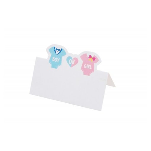 Gender Reveal Tafel Naambordjes (6st)