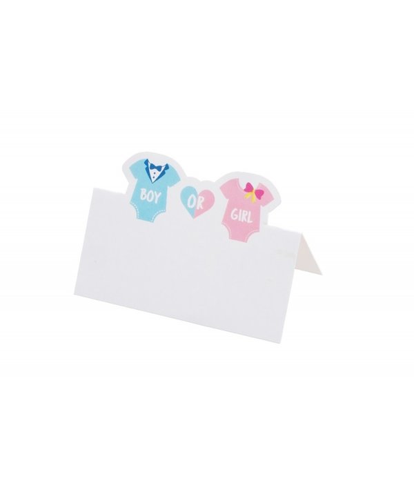 Gender Reveal Tafel Naambordjes (6st)