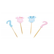 Gender Reveal Boy Or Girl Cake Toppers (8st)