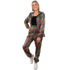 Trainingspak Dames 80`s Zebra Rainbow