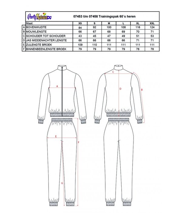Retro Trainingspak 60's Heren