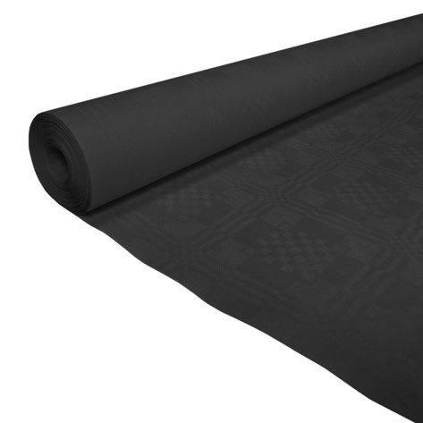 Papieren Tafelkleed Zwart (1,19x8m) afbeelding