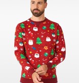 Kersttrui Festive Rood