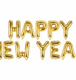 Folieballonnen Happy New Year Goud
