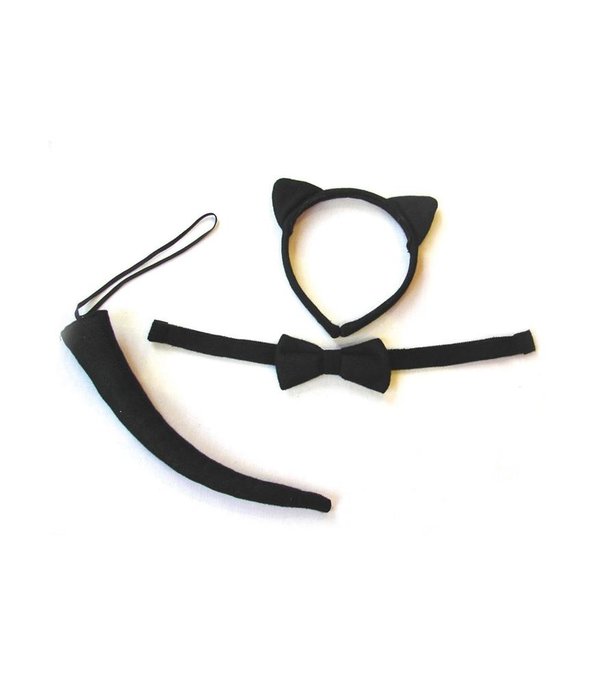 Set Kat 3-delig Zwart