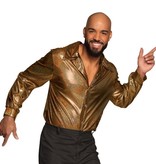 Disco Party Blouse Shiny Goud