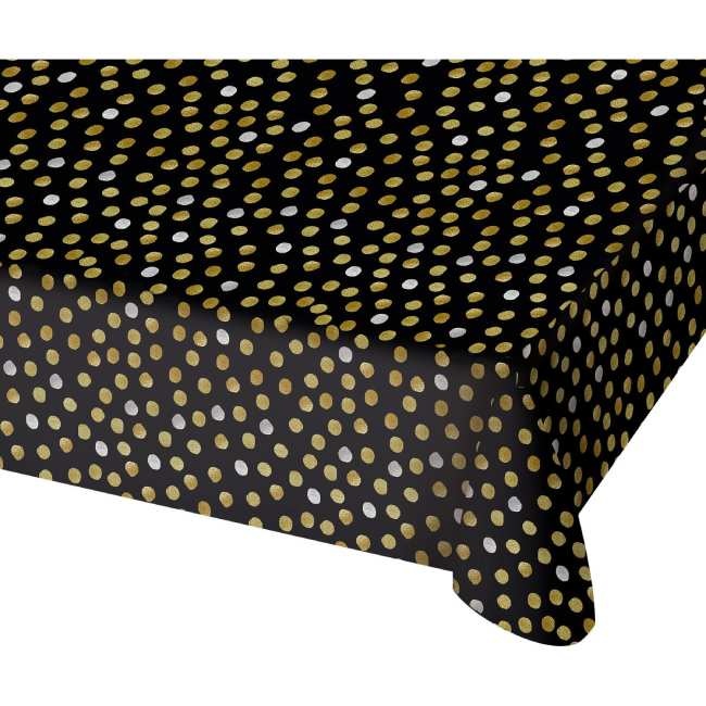 Tafelkleed Glossy Black - 130x180cm afbeelding