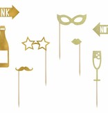 Photo Booth Props Party Goud