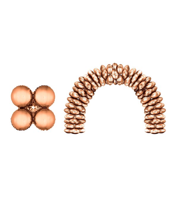 Folieballonnen Ballonnenboog Rosé Koper Rond (10st)