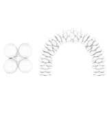 Folieballonnen Ballonnenboog Wit Rond (10st)