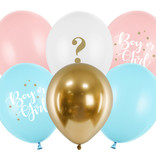 Gender Reveal Geboorte Ballonnen Mix (6st)